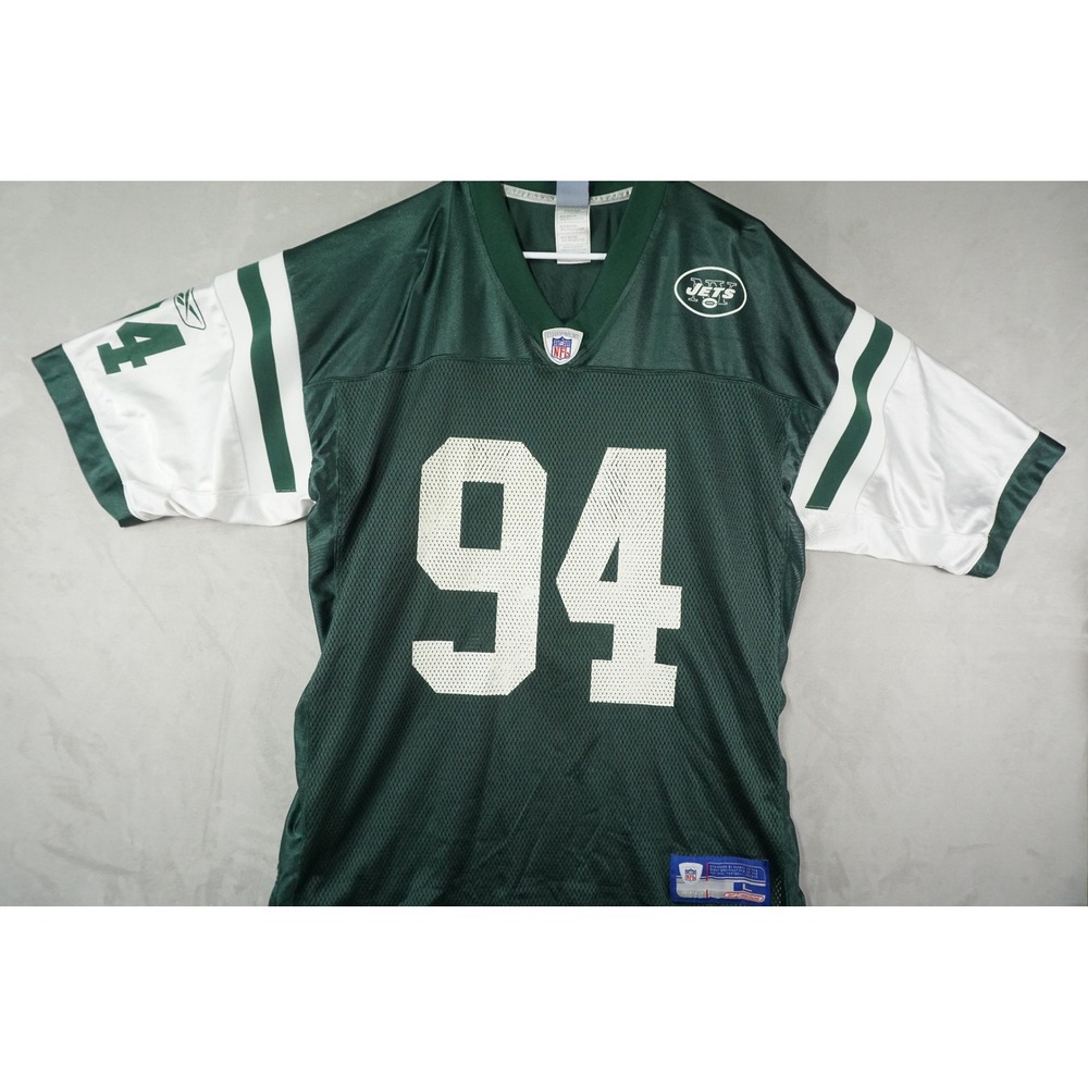 Vintage NFL Equipment New York Jets #94 John Abraham Jersey Adult Large